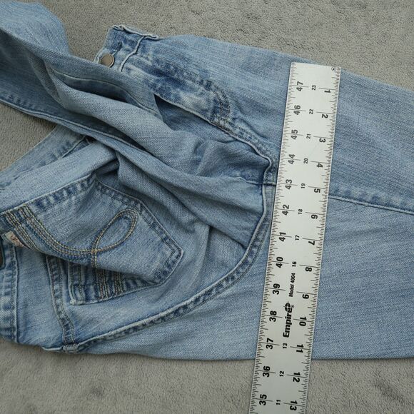 Calvin Klein Jeans Women's Size 8 Blue Mid-Rise Flare Denim 31.5" Inseam Stretch - Picture 9 of 16